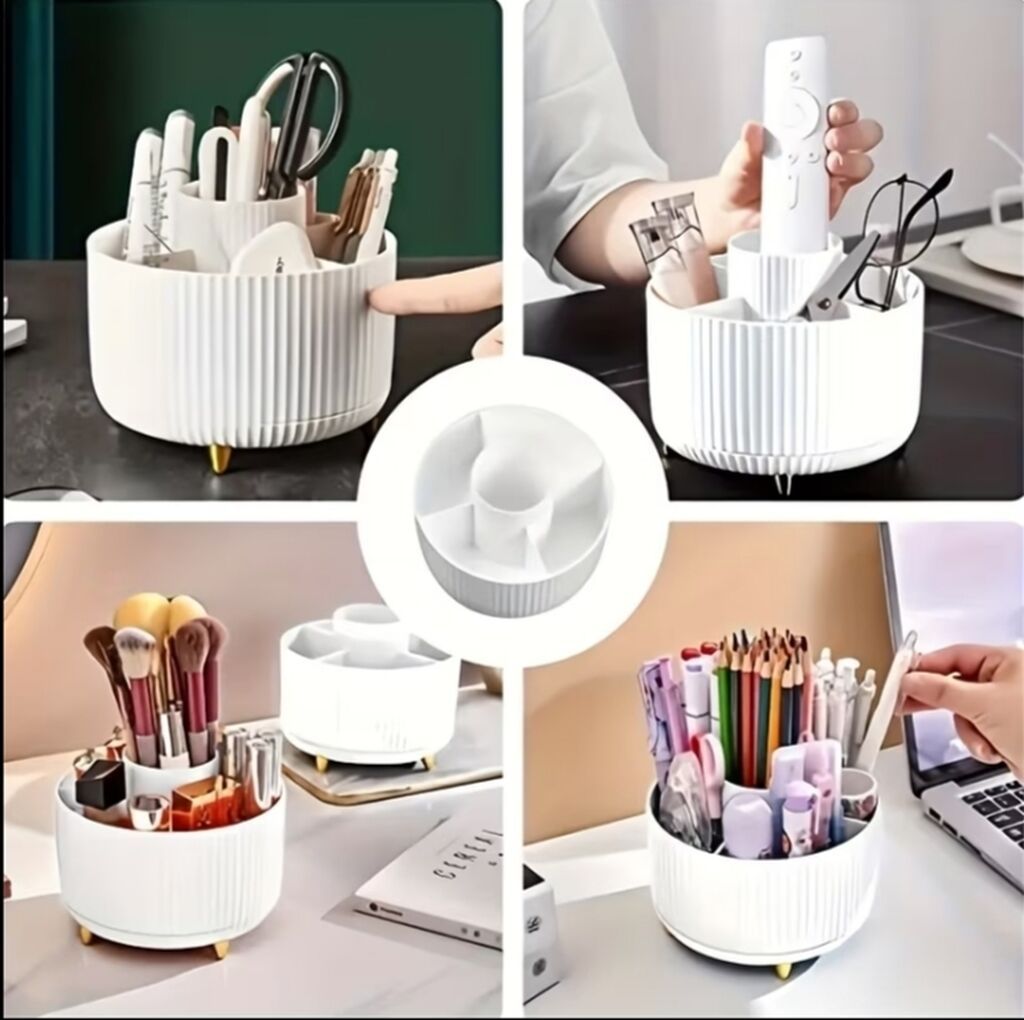 360° fırlanan kosmetik təşkilatçı - Tətbiq sahəsi: makiyaj fırçaları — Makiyaj, Bakı (5)