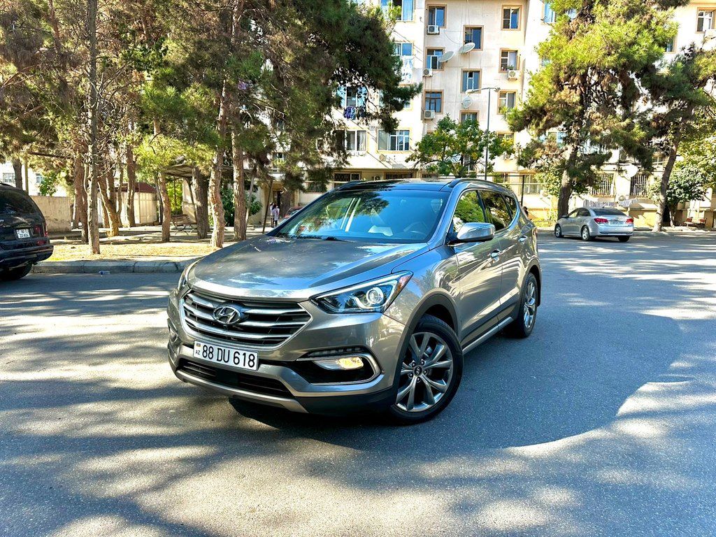 Hyundai Santa Fe, 2.0 L, 2017 il, 118 000 km 88-DU-618 — Avtomobillər, Bakı (2)