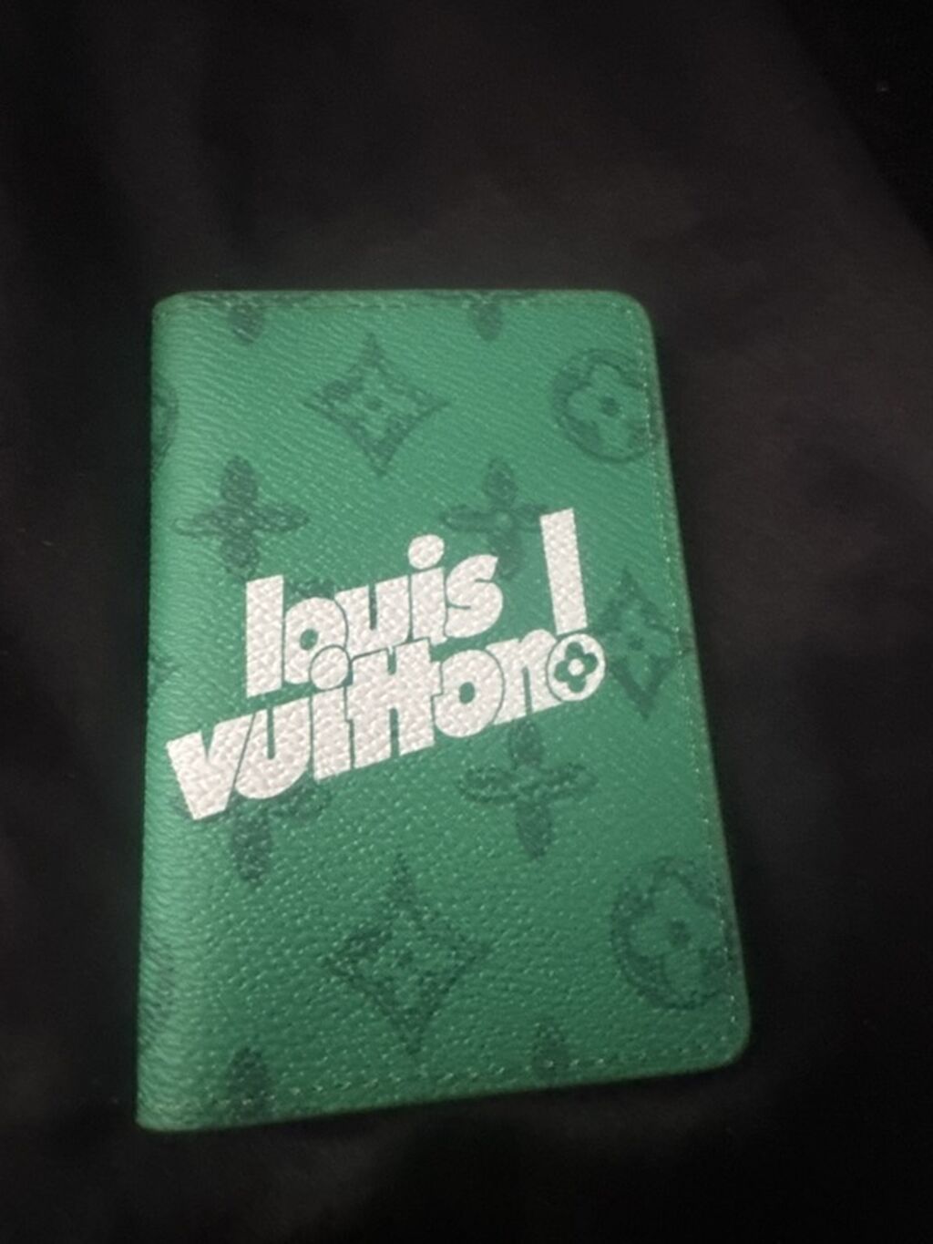 Louis Vuitton kart qabı / pasport cüzdanı - Rəng: yaşıl, üzərində — Cüzdanlar və vizit kartlıqları, Bakı (3)