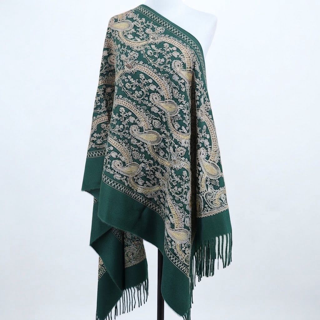 Şərf, kəşmir, yaşıl, 100x72 sm — Mallar, Bakı