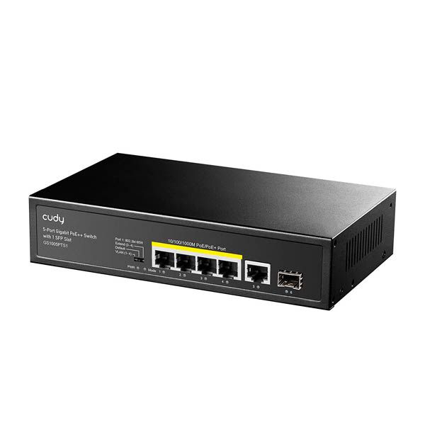 Cudy GS1005PTS1 5-Port Gigabit PoE+ Switch with SFP — Mallar, Bakı