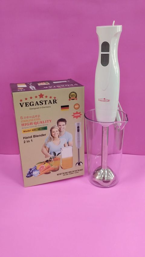 Vegastar Hand Blender 2 in 1 – Model VE-1102 - Güc: 1000W - Giriş — Bakı