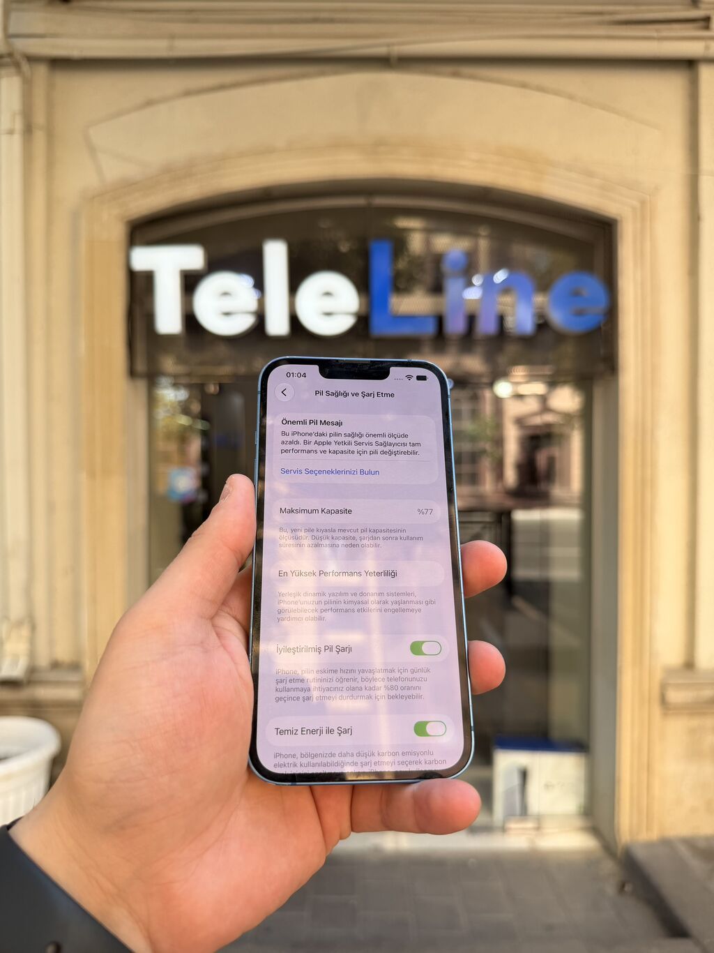 IPhone 13, 128 GB, Göy, Zəmanət, Kredit, Simsiz şarj — Apple iPhone, Bakı (5)
