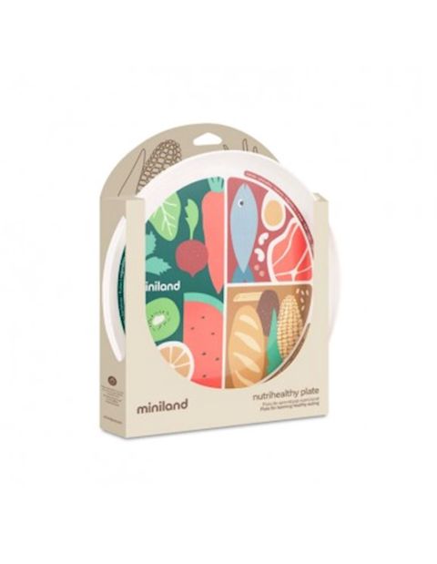 Uşaqlar üçün boşqab Miniland Nutrihealthy 89422, rəngbərəng — Bakı