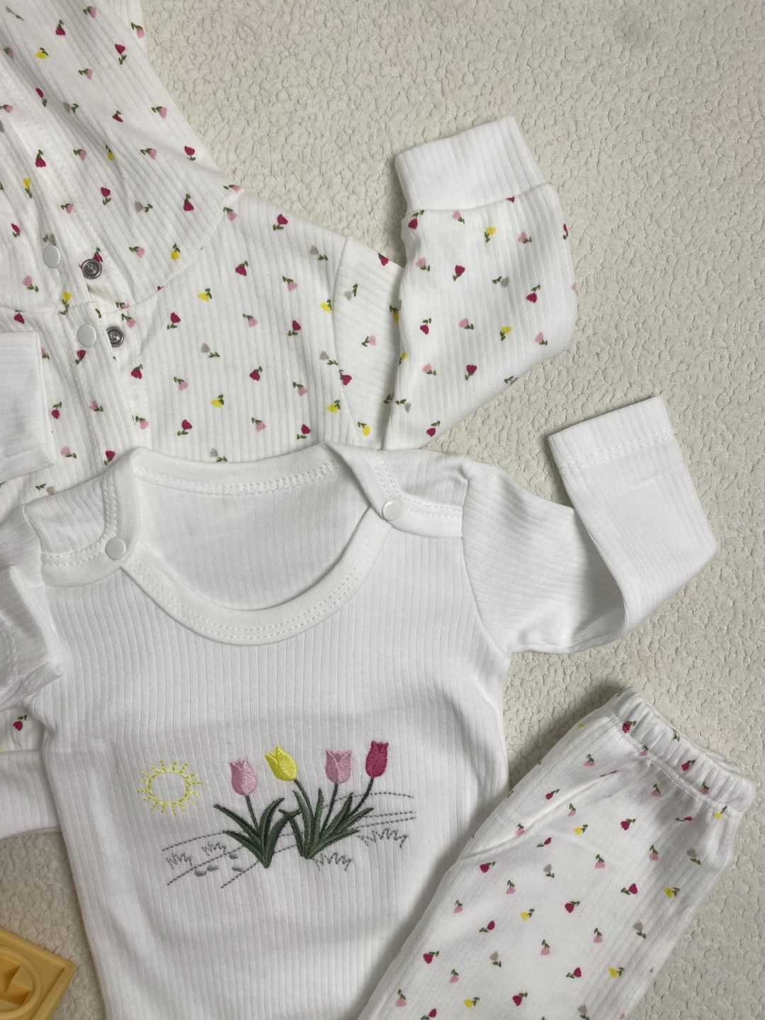 Yenidoğulmuş üçün dəst 10332, qızlar üçün, pambıq, ölçü 6-9 ay — Mallar, Bakı (3)