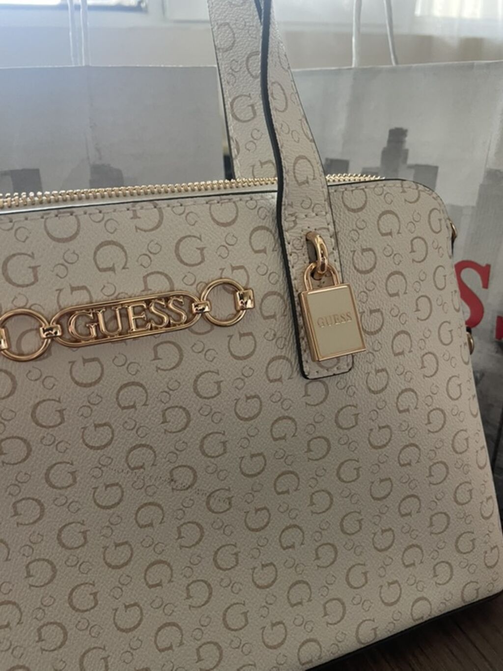 Guess qadın əl çantası - Model: Top-handle/handbag tipli, ikili qulp — Çantalar, çamadanlar, cüzdanlar, Bakı (3)