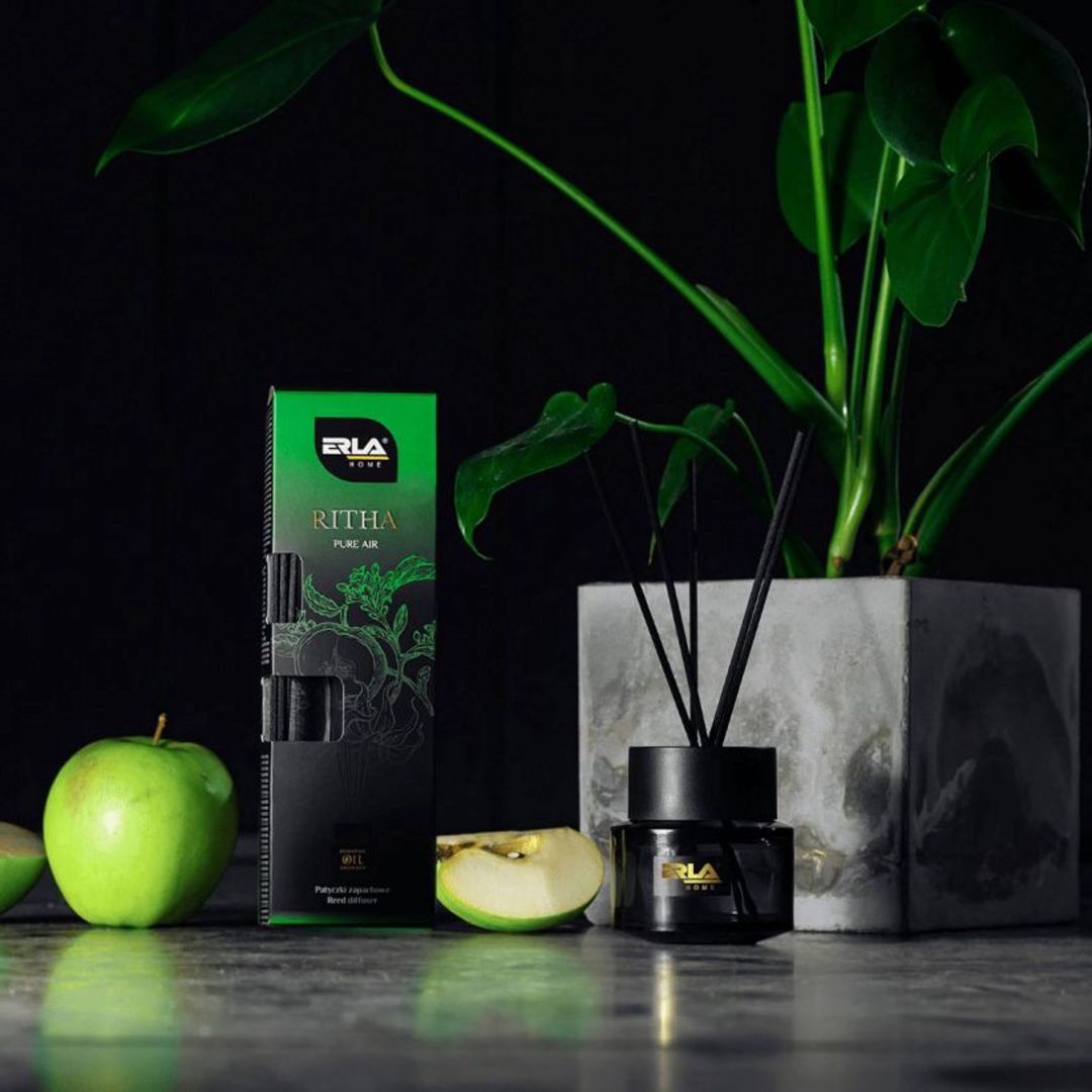Aromatik diffuzor Erla Ritha Pure Air 100 ml, ilanq-ilanq çiçəyi, yaşıl alma - R453 — Mallar, Bakı (2)