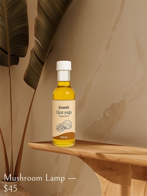 Qoz yağı (soyuq sıxım) — Bakı
