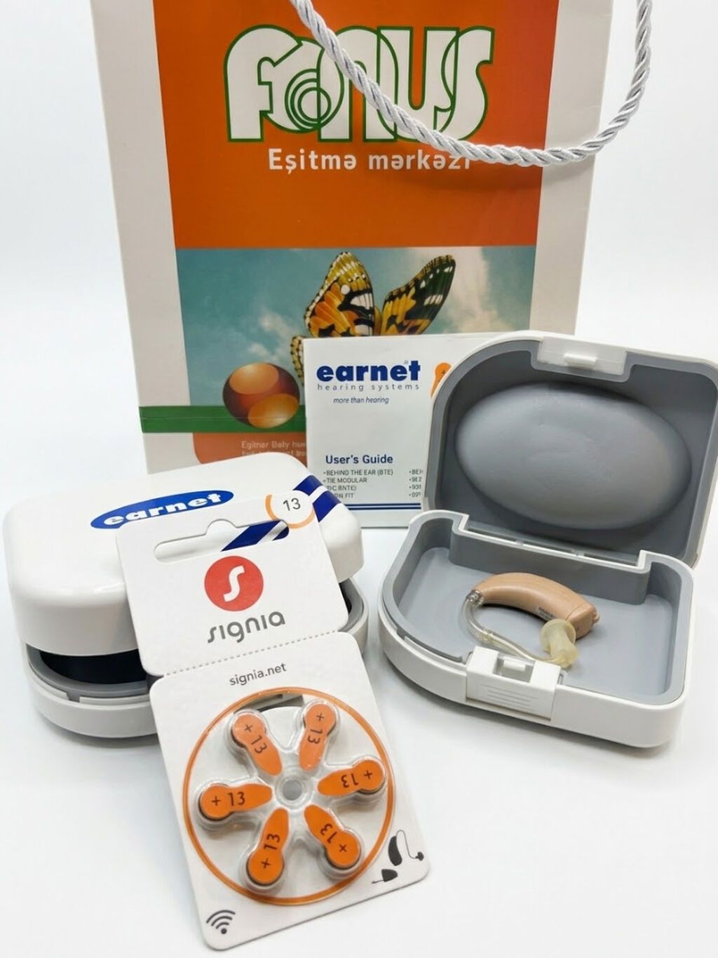 Orijinal Earnet Aria 6 XQ Eşitmə Aparatı Əsas Göstəricilər: Marka — Eşitməlik aparatları, Bakı (2)