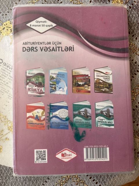 Məhsul: “Kimya” dərs vəsaiti Müəllif: Günel Məmmədova Nəşr: Azəri — Digah