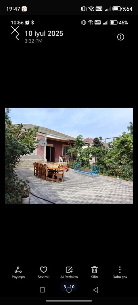 Bakı, Hövsan qəs., 3 kv. m, 3 otaqlı, Hovuzsuz, Kombi — Bakı