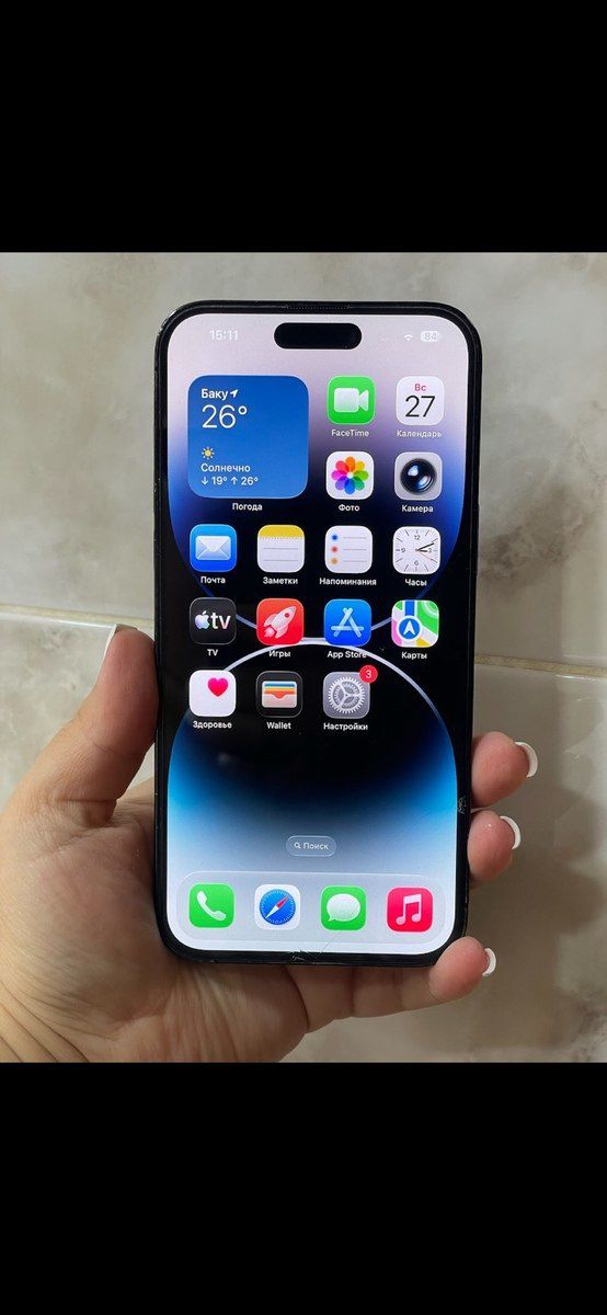 Apple iPhone 14 Pro Max Space Black 128GB/6GB — Smartfonlar, Bakı (3)