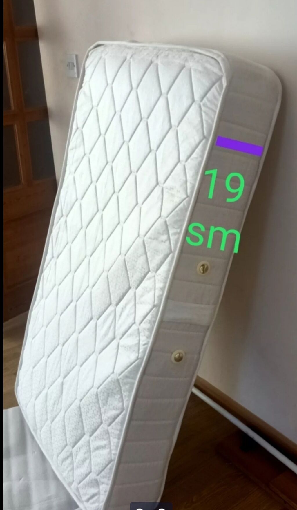 Ortopedik matras satılır. İngiltərə istehsalıdır. Etiketi üstündədir — Matraslar, Bakı (3)