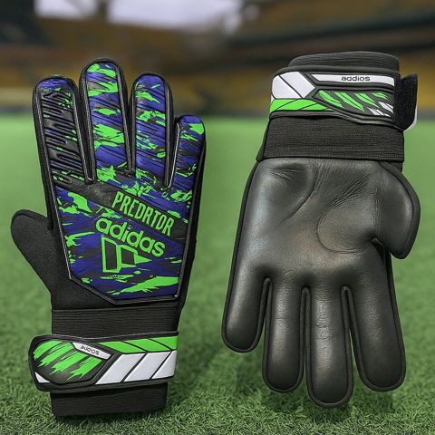 Qapıçı əlcəkləri Adidas Predator, göy/yaşıl, ölçü 8 — Bakı
