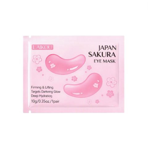 Göz ətrafı dəri üçün maska Laikou, Japan Sakura, 1 cüt, 10 q — Bakı