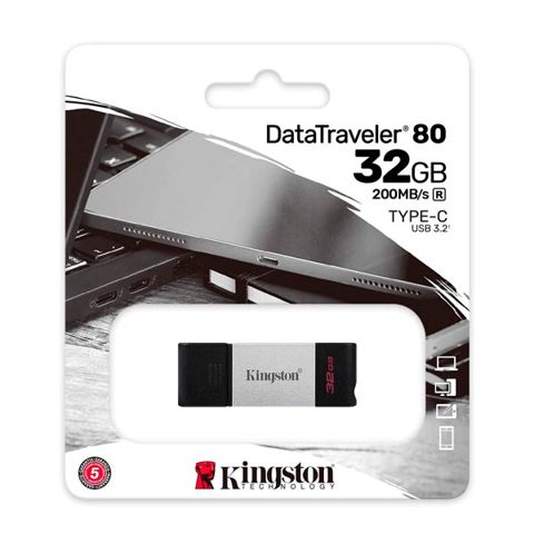 Kingston DataTraveler 80 32GB Usb-c Flash Drive DT80/32GB — Bakı