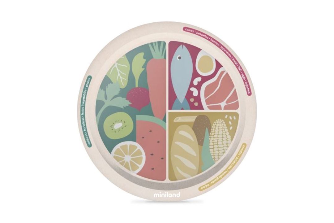 Uşaqlar üçün boşqab Miniland Nutrihealthy 89422, rəngbərəng — Mallar, Bakı (2)