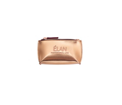 Kosmetik çanta Elan Professional Line, qızılı, 14x8x4 sm — Bakı