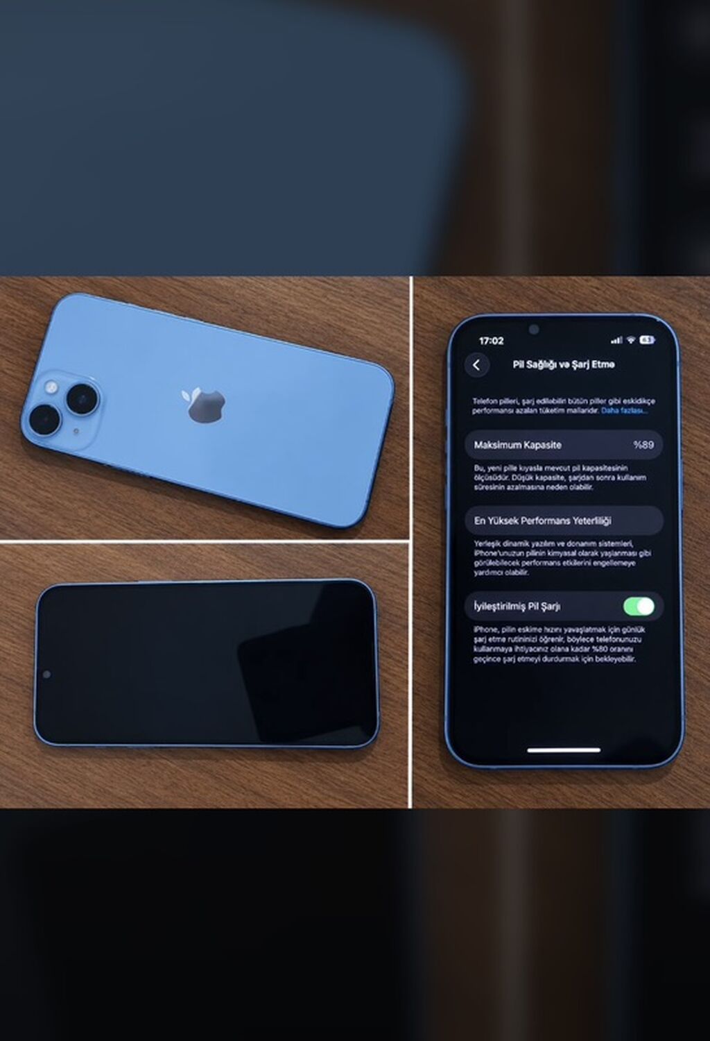 IPhone 15, Mavi, Face ID — Apple iPhone, Bakı