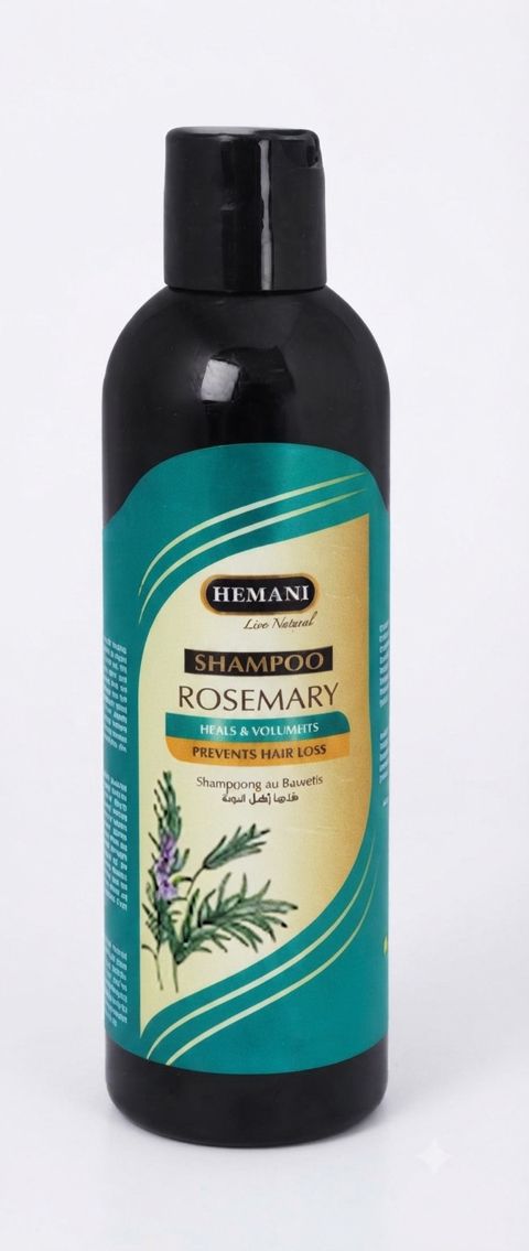 Saçlar üçün şampun Hemani Rosemary, təmizləyici, 400 ml — Bakı