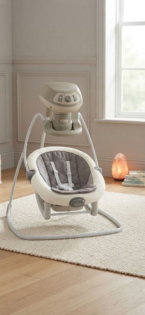 Graco elektrikli beşik-swing - 2-si 1-də dizayn: yelləncək stendi və — Masazır