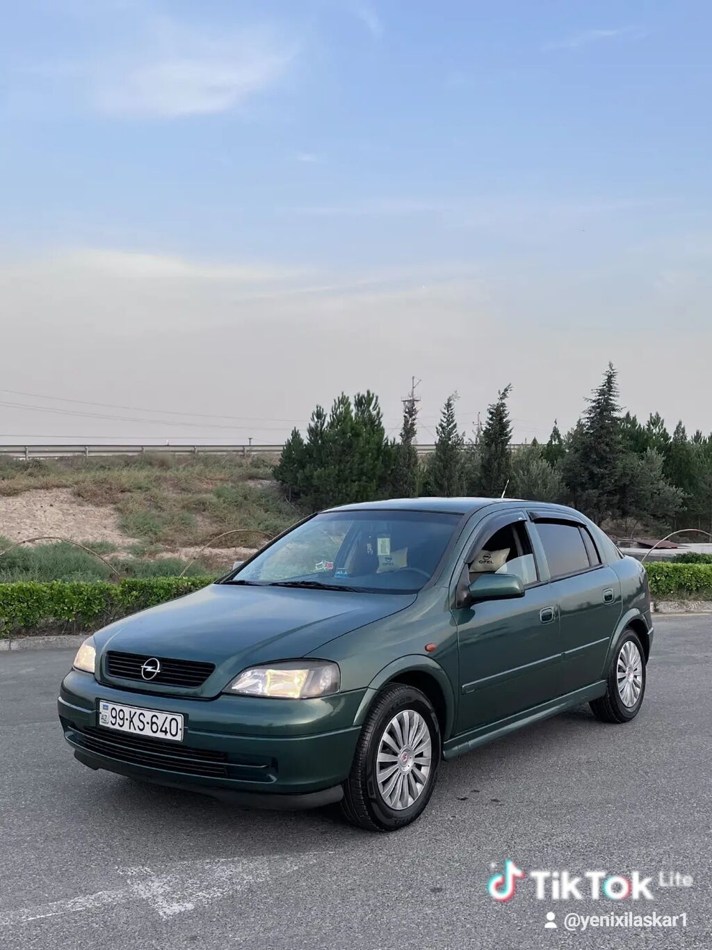 Opel Astra G sedanı - Kuzov: 4 qapılı sedan, tünd yaşıl rəng 99-KS-640 — Avtomobillər, Sumqayıt (5)