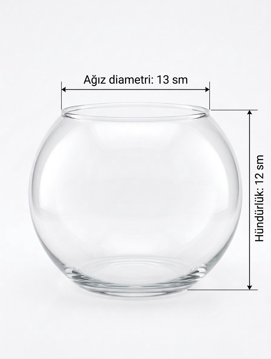 Akvarium, dairəvi, şəffaf, 1.5 l — Mallar, Bakı (2)