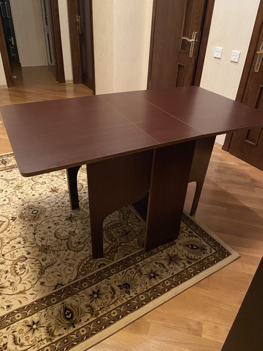 Transformasiya olunan yemək/çay masası - Rəng: tünd qəhvəyi — Masalar, Bakı (2)