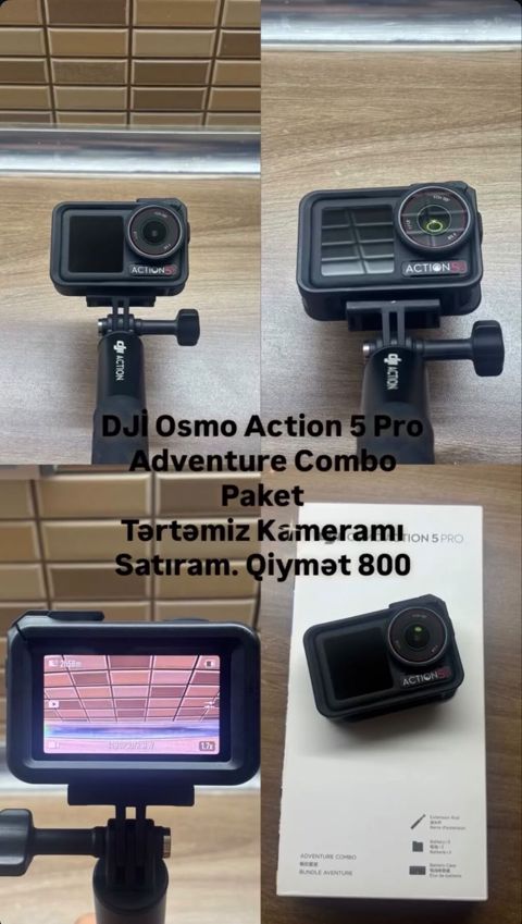 DJI Osmo Action 5 Pro – Adventure Combo Paket - Geniş bucaq FOV 155° — Bakı