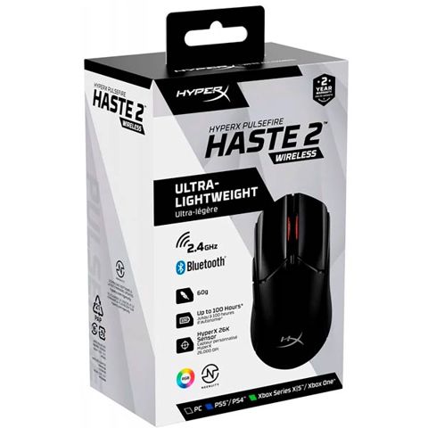 HyperX Pulsefire Haste 2 Wireless Gaming Mouse Black 6N0B0AA — Bakı