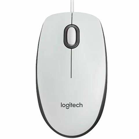 Logitech M100 Optical USB White Mouse — Bakı