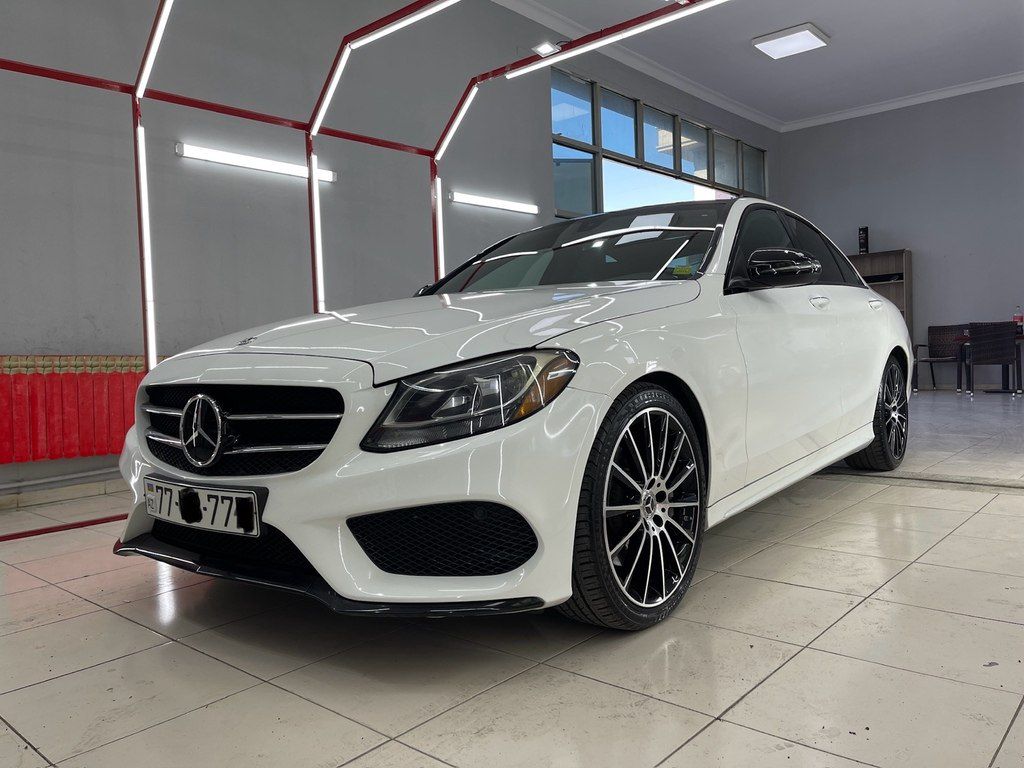 Mercedes C 300, 2.0 L, 2018 il, 124 000 km — Avtomobillər, Bakı (7)