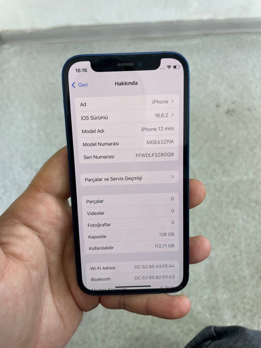 Apple iPhone 12 Mini Blue 128GB/4GB — Smartfonlar, Bakı (6)