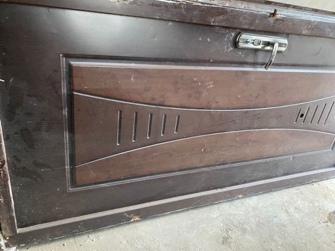 Metall giriş qapısı - Material: qalın metal (polad) karkas, ikiqat — Masazır