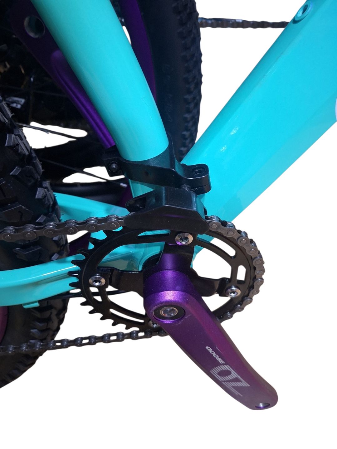 Dağ velosipedi 27.5", bənövşəyi/firuzəyi — Velosipedlər, Bakı (3)