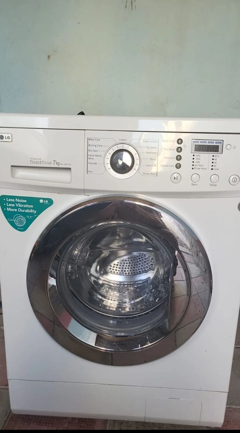 Paltaryuyan maşın LG, 7 kq, İşlənmiş, Avtomat, Qurutmasız, Kredit yoxdur, Ünvandan götürmə — Çamaşır maşınları, Sumqayıt (2)