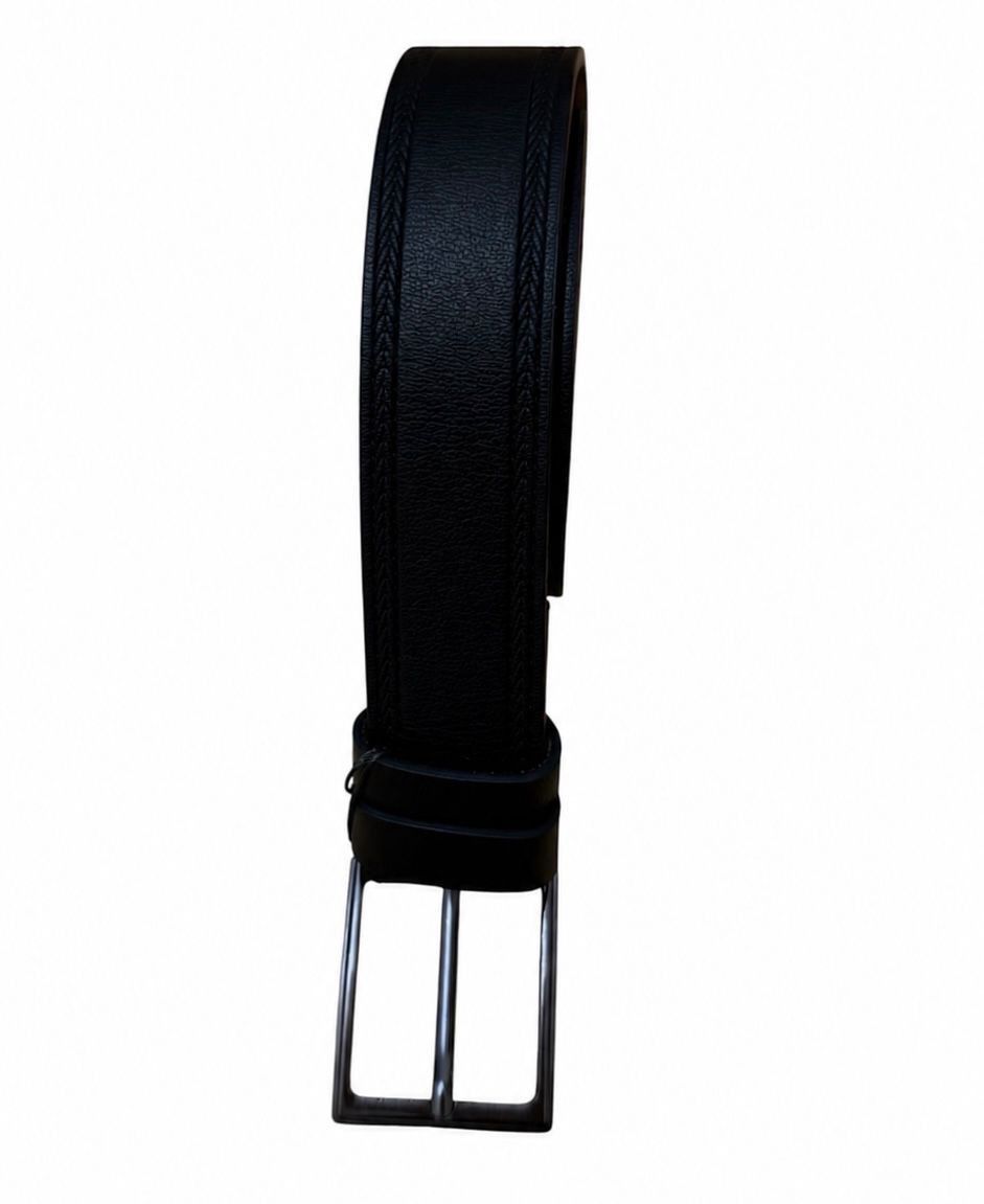 Kişilər üçün kəmər 0995, süni dəri, qara, ölçü 125 sm — Mallar, Bakı (3)