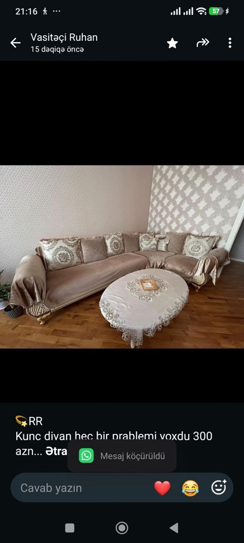 RR Kunc divan hec bir prablemi yoxdu 300 azn Unvan Masazir — Bakı