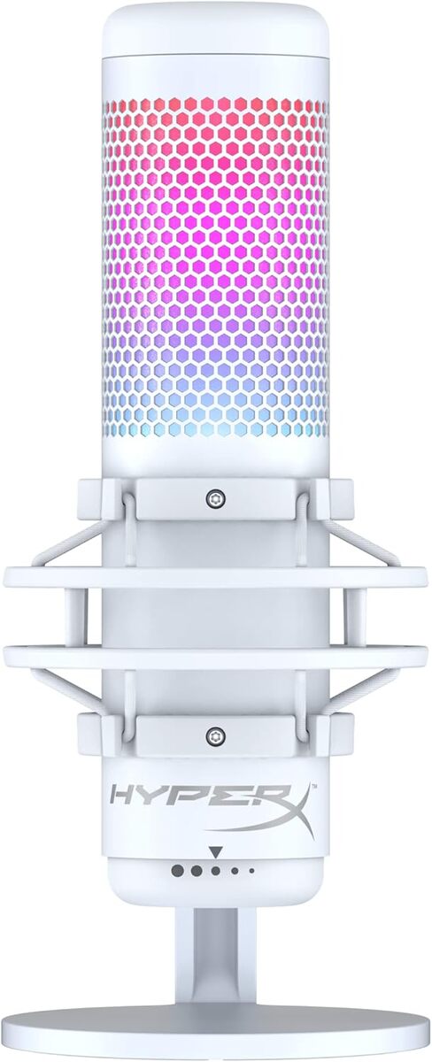 HyperX QuadCast S White-Grey (519P0AA) USB gaming microphone — Səs texnikası, Bakı (5)