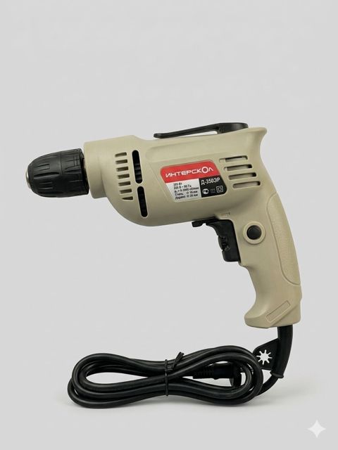 İnterskol D-3503R elektrikli matkap - Şəbəkə ilə işləyən kompakt və — Masazır