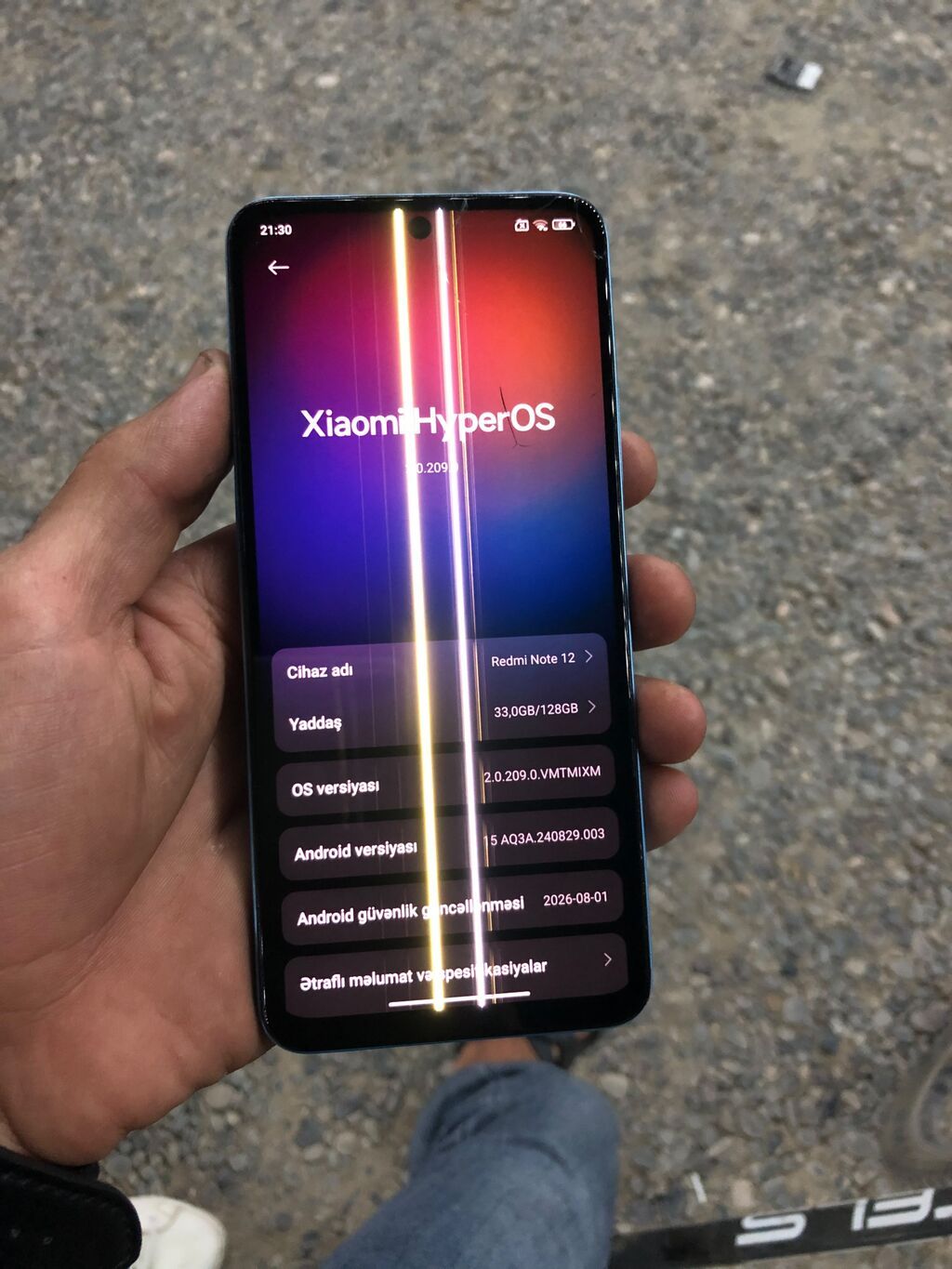 Redmi Note 12, 128 GB, rəng - Göy, Barmaq izi — Xiaomi, Şirvan (2)