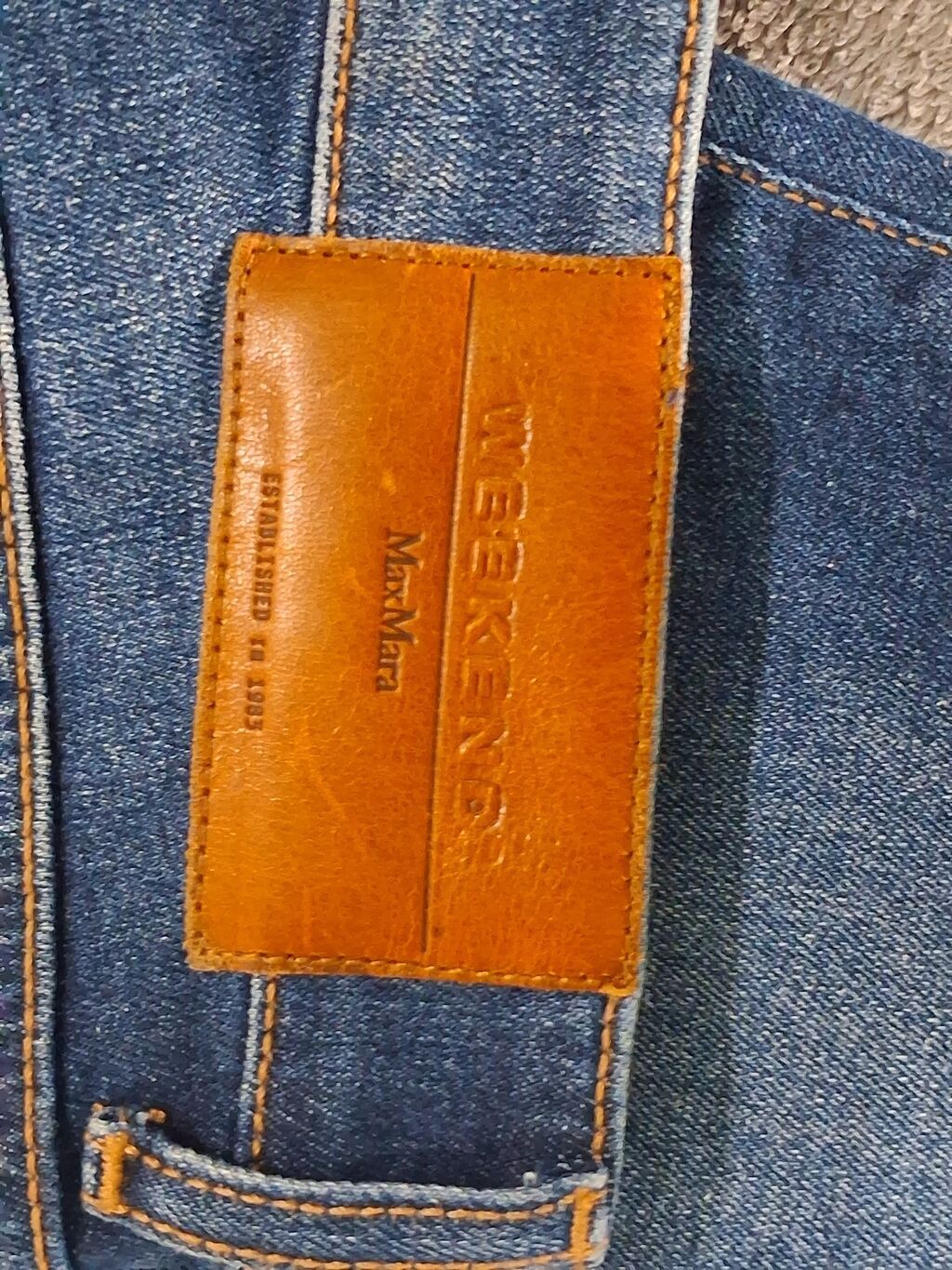 Cinslər, Max Mara, XS, rəng - Göy — Jinslər, Xırdalan (6)