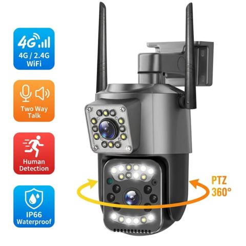 2 kamera günəş paneli 4G AI kamera 8mp/4k — Bakı