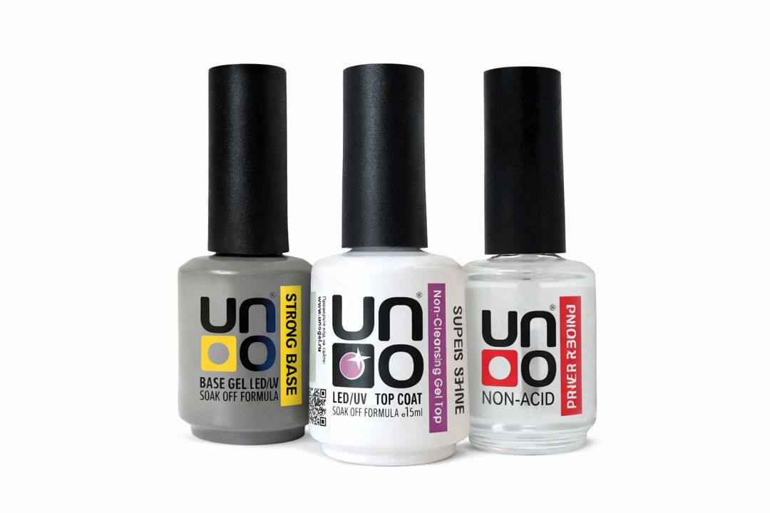 Manikür üçün dəst Uno (əsas Strong + praymer + üst qat Super Shine) — Mallar, Bakı