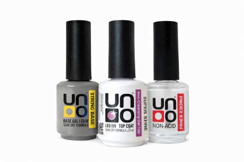 Manikür üçün dəst Uno (əsas Strong + praymer + üst qat Super Shine) — Bakı