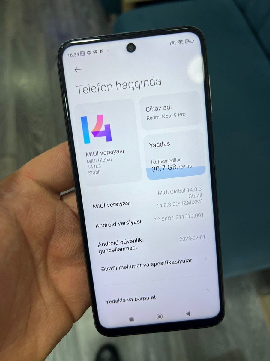 Xiaomi Redmi Note 9 Pro Glacier White 128GB/6GB — Smartfonlar, Bakı (4)