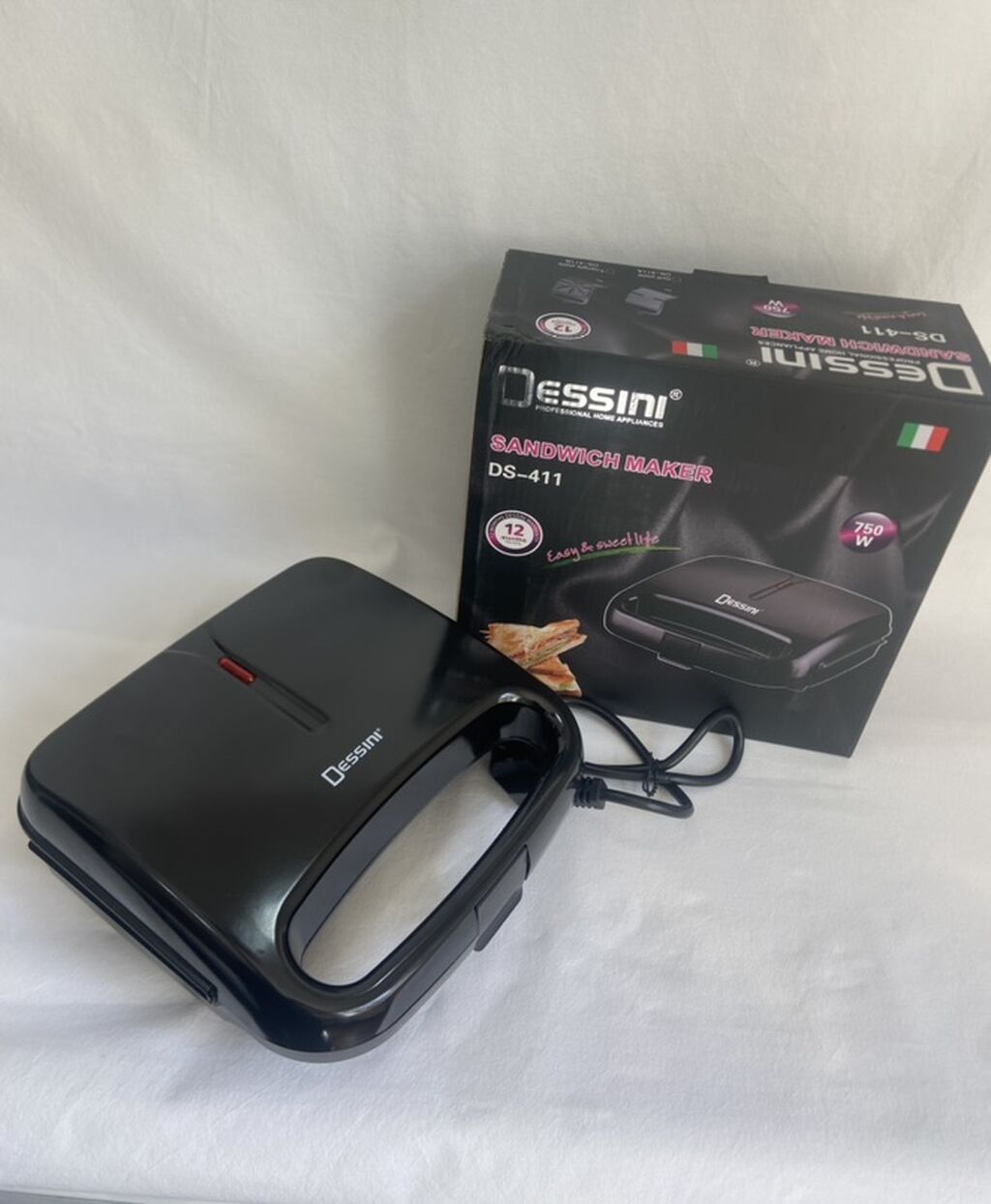 Dessini DS-411 Sandwich Maker - Güc: 750 W – sendviçləri və tostları — Toster və vaflyasıcı, Xırdalan (3)