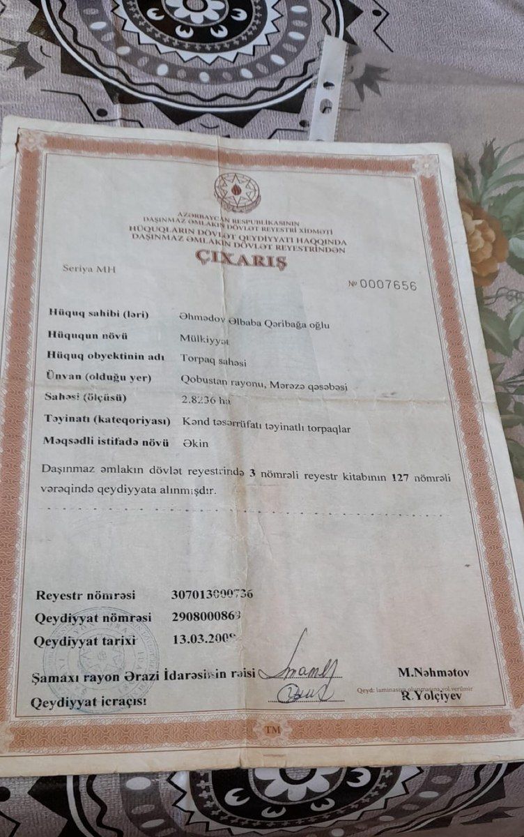 285 sot torpaq sahəsi, Qobustan r — Torpaq, Qobustan (3)