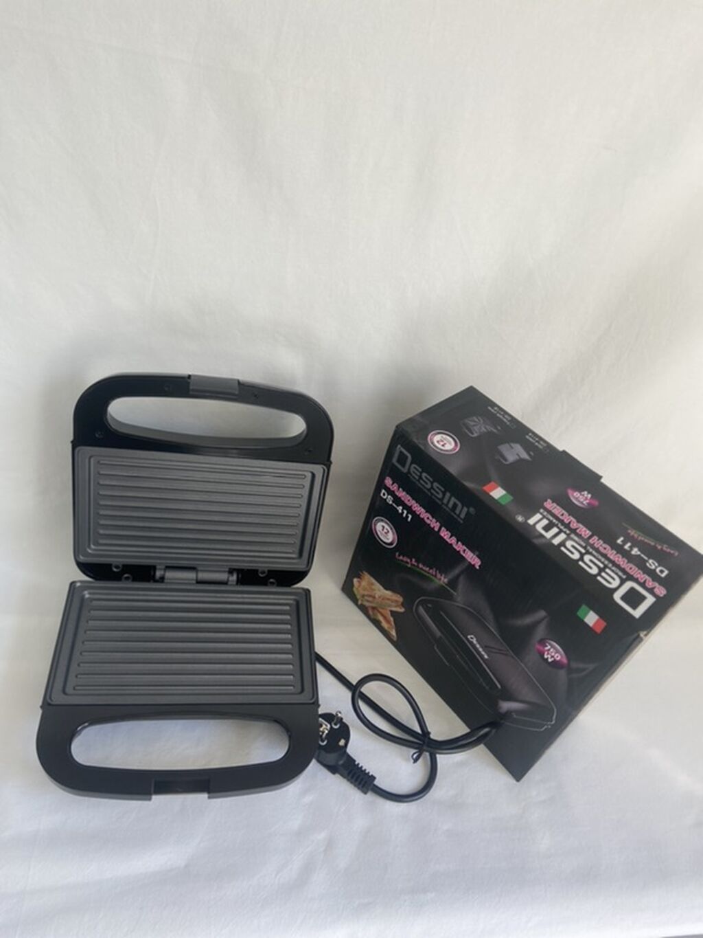 Dessini DS-411 Sandwich Maker - Güc: 750 W – sendviçləri və tostları — Toster və vaflyasıcı, Xırdalan (4)