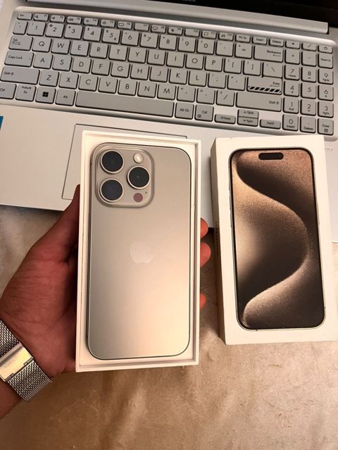 IPhone 15 Pro, 128 GB, Natural Titanium, Face ID — Bakı